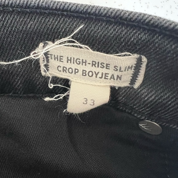 Madewell High Rise Slim Crop Boyfriend Jean - Picture 3 of 8